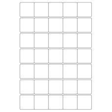 40455 - Label Size 38mm x 38mm - 35 label(s) per sheet 