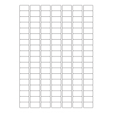 40460 - Label Size 25mm x 15mm - 126 label(s) per sheet 