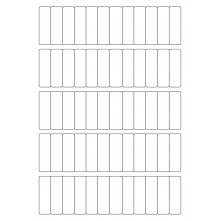 40463 - Label Size 16mm x 52mm - 60 label(s) per sheet