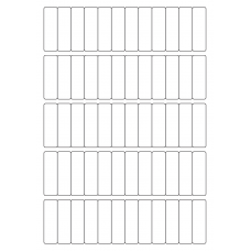 40463 - Label Size 16mm x 52mm - 60 label(s) per sheet 