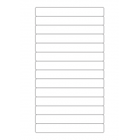 40464 - Label Size 145mm x 19mm - 14 label(s) per sheet