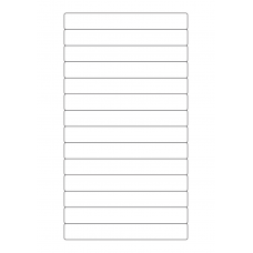 40464 - Label Size 145mm x 19mm - 14 label(s) per sheet 
