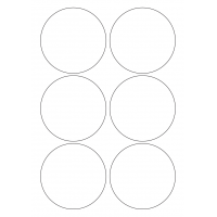 40471 - Label Size 90mm dia - 6 label(s) per sheet