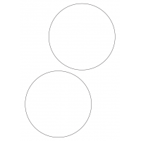 40473 - Label Size 140mm dia - 2 label(s) per sheet