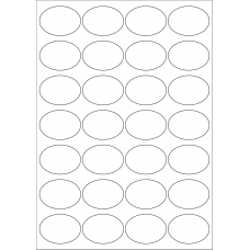 40476 - Label Size 49mm x 35mm - 28 label(s) per sheet 