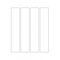 40482 - Label Size 42mm x 220mm - 4 label(s) per sheet