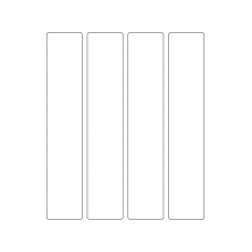 40482 - Label Size 42mm x 220mm - 4 label(s) per sheet 