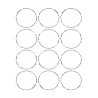 40489 - Label Size 65mm x 60mm - 12 label(s) per sheet