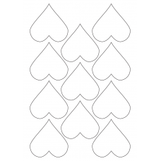 40492 - Label Size 70mm x 70mm - 11 label(s) per sheet 