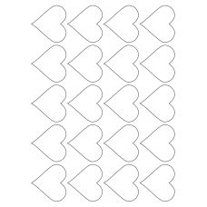 40493 - Label Size 50mm x 53mm - 20 label(s) per sheet 