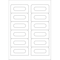 40495 - Label Size 89mm x 42mm - 12 label(s) per sheet