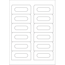 40495 - Label Size 89mm x 42mm - 12 label(s) per sheet 