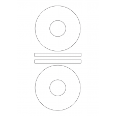 40496 - Label Size 116mm dia - 4 label(s) per sheet 