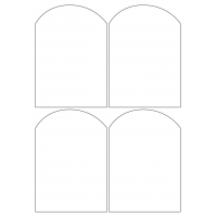 40498 - Label Size 98mm x 140mm - 4 label(s) per sheet
