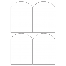 40498 - Label Size 98mm x 140mm - 4 label(s) per sheet 