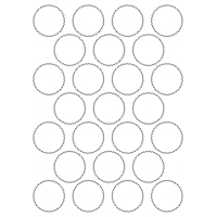 40502 - Label Size 44mm x 44mm - 25 label(s) per sheet