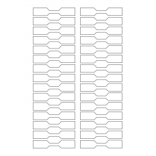 40503 - Label Size 80mm x 15mm - 30 label(s) per sheet 