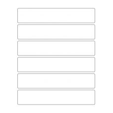 40517 - Label Size 203mm x 38mm - 6 label(s) per sheet