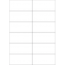 40522 - Label Size 105mm x 49.2mm - 12 label(s) per sheet