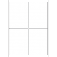 40523 - Label Size 99.1mm x 139mm - 4 label(s) per sheet