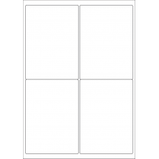 40523 - Label Size 99.1mm x 139mm - 4 label(s) per sheet
