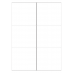 40524 - Label Size 99.1mm x 93.1mm - 6 label(s) per sheet