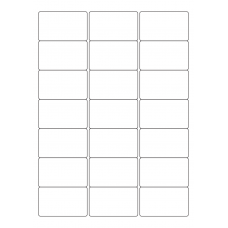 40528 - Label Size 63.5mm x 38.1mm - 21 label(s) per sheet
