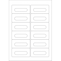 40537 - Label Size 89.5mm x 42mm - 12 label(s) per sheet