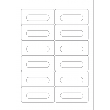 40537 - Label Size 89.5mm x 42mm - 12 label(s) per sheet 