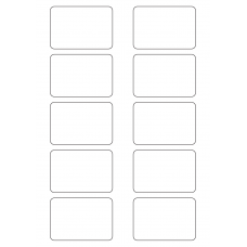40543 - Label Size 75mm x 51mm - 10 label(s) per sheet