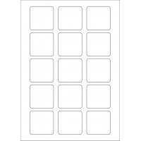 40544 - Label Size 50mm x 50mm - 15 label(s) per sheet
