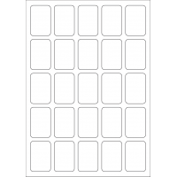 40546 - Label Size 34mm x 51mm - 25 label(s) per sheet