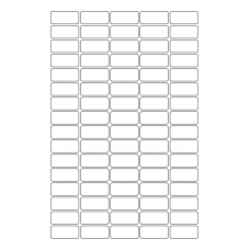 40547 - Label Size 33.5mm x 15mm - 80 label(s) per sheet