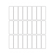 40550 - Label Size 23mm x 73mm - 24 label(s) per sheet