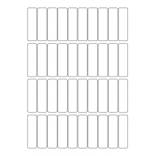 40552 - Label Size 18mm x 63mm - 40 label(s) per sheet