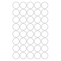 40556 - Label Size 32mm dia - 40 label(s) per sheet