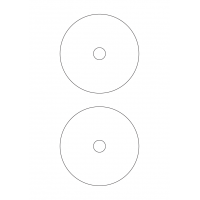 40560 - Label Size 117.5mm dia - 2 label(s) per sheet