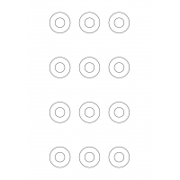 40561 - Label Size 34mm dia - 12 label(s) per sheet