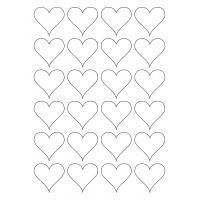 40570 - Label Size 45mm x 41mm - 24 label(s) per sheet