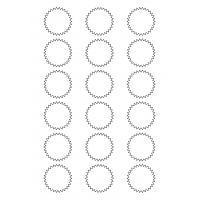 40571 - Label Size 42mm x 42mm - 18 label(s) per sheet