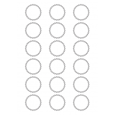 40571 - Label Size 42mm x 42mm - 18 label(s) per sheet 