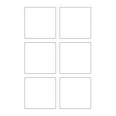 40574 - Label Size 80mm x 80mm - 6 label(s) per sheet
