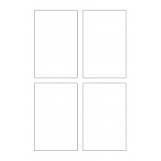 40575 - Label Size 80mm x 125mm - 4 label(s) per sheet