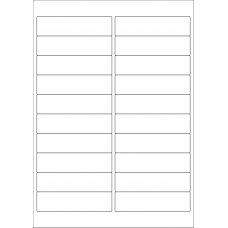 40580 - Label Size 98mm x 25.4mm - 20 label(s) per sheet