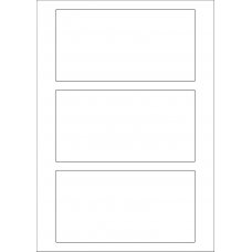 40597 - Label Size 165mm x 85mm - 3 label(s) per sheet