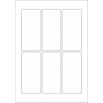 40606 - Label Size 55mm x 119mm - 6 label(s) per sheet