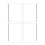 40607 - Label Size 87mm x 117.5mm - 4 label(s) per sheet