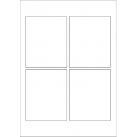 40609 - Label Size 90mm x 110mm - 4 label(s) per sheet