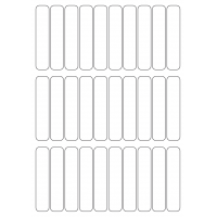 40619 - Label Size 18mm x 88mm - 30 label(s) per sheet