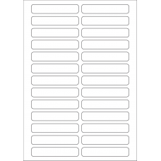 40620 - Label Size 87.53mm x 16.6mm - 26 label(s) per sheet 